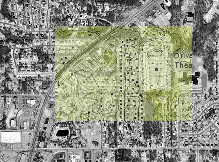 Plainfield Drive-In Theatre - Aerial - Photo From Terraserver